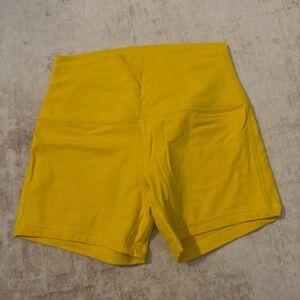 lululemon athletica Yellow Athletic Shorts